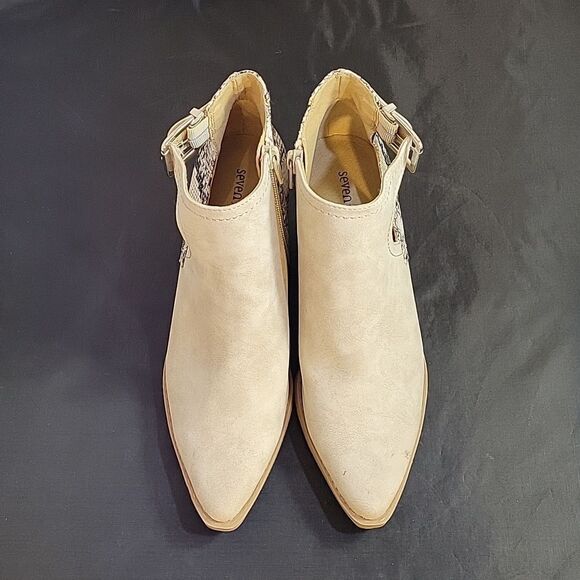 BRAND NEW SEVEN DIALS QUEENSBURY WOMAN ANKLE STRAP POINTED TOE BOOTIES - Picture 4 of 16